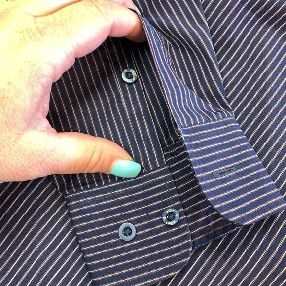 Goldlion Wrinkle Resist Elegant Dress Shirt 16-1/2 - Picture 4 of 4